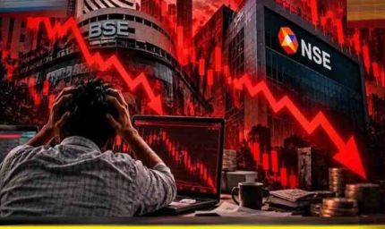 Jio लिस्टिंग से पहले शेयर बाजार में भारी गिरावट, सेंसेक्स-निफ्टी धड़ाम; IT शेयरों में मची बिकवाली