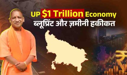 उत्तर प्रदेश को 1 ट्रिलियन डॉलर की अर्थव्यवस्था बनाने का लक्ष्य, CM योगी ने बताया विकास का रोडमैप