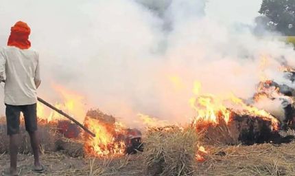 तरनतारन में पराली जलाने से रोकने पहुंचे अधिकारी पर हमला, 90 किसानों के खिलाफ केस दर्ज
