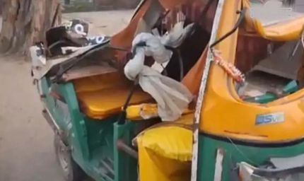 लुधियाना में भीषण सड़क हादसा, ओवरलोड ऑटो की टक्कर से 2 की मौत, 9 घायल