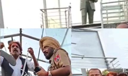 जालंधर बाईपास पर अंबेडकर प्रतिमा को फिर बनाया निशाना, तीसरी बार तोड़ा शीशा