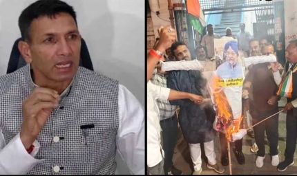 हरदीप पुरी की उम्मीदवारी पर सियासी संग्राम तेज, कांग्रेस ने भाजपा के खिलाफ किया प्रदर्शन
