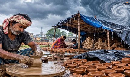 दिवाली से पहले चक्रवात अर्नब की मार, रांची के 35 कुम्हार परिवारों की उम्मीदों पर फिरा पानी
