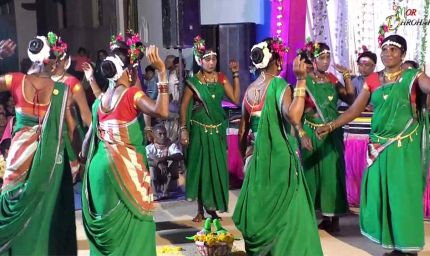 बलौदाबाजार में लोक नर्तक दलों ने सुआ नृत्य से मोहा दर्शकों का मन