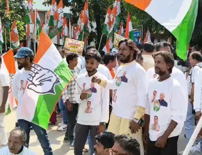 चंडीगढ़ में कांग्रेस का SIR और मुख्य चुनाव आयुक्त के खिलाफ रोष मार्च, जमकर हुआ प्रदर्शन
