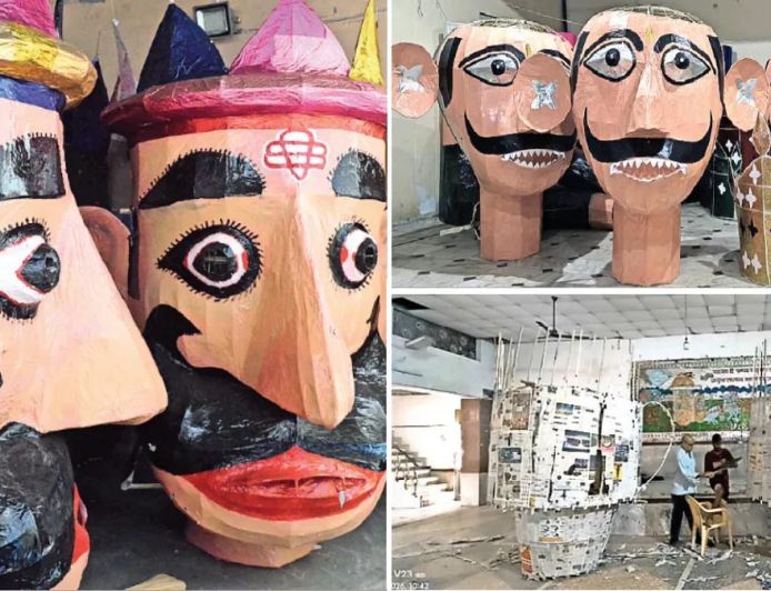 हरियाणा में गंगा-जमुनी तहजीब की मिसाल, 126 साल से मुस्लिम परिवार बना रहा रावण के पुतले