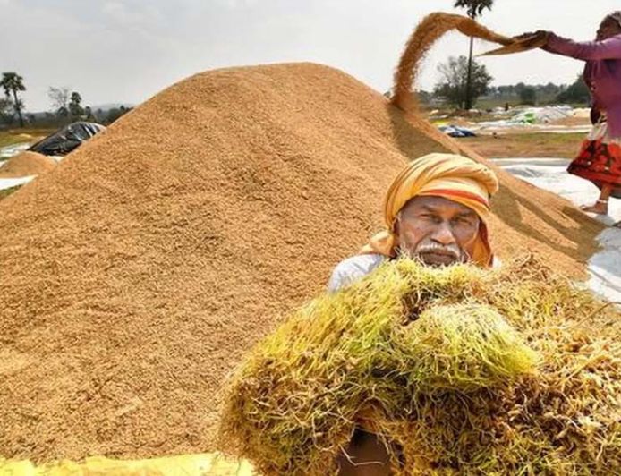 हरियाणा में धान भीगने पर भड़के किसान, कृषि मंत्री के सामने जमकर की नारेबाजी