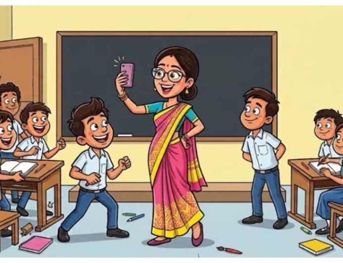 बिलासपुर में शिक्षिका पर आरोप, छात्रों से सोशल मीडिया पर लाइक-फॉलो कराने का दावा
