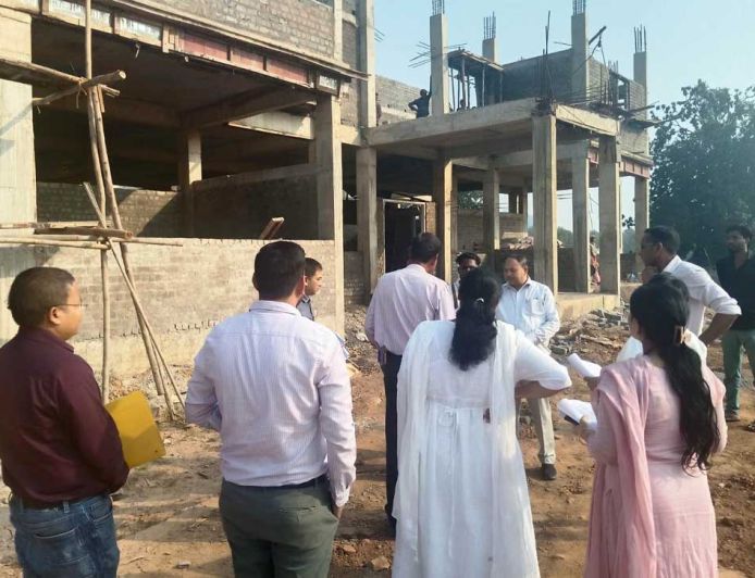 लोक निर्माण विभाग के सचिव ने निर्माणाधीन संयुक्त जिला कार्यालय भवन और पीडब्लूडी आवासीय परिसर का किया निरीक्षण
