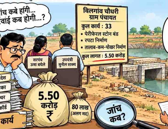 खबर का असर: 5.50 करोड़ के निर्माण कार्यों की जांच के निर्देश, दोषियों पर होगी कार्रवाई