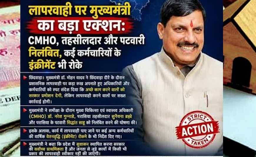 MP में पटवारियों पर बड़ी कार्रवाई की तैयारी, स्वामित्व योजना में काम नहीं करने पर बर्खास्तगी का अल्टीमेटम
