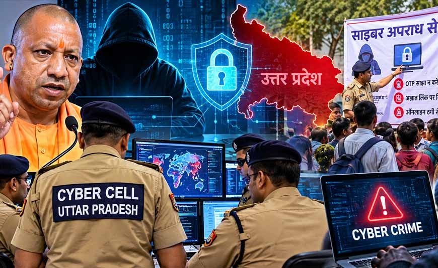 साइबर ठगों पर यूपी पुलिस का डिजिटल वार, ठगी की रकम रोकने की दर राष्ट्रीय औसत से आगे