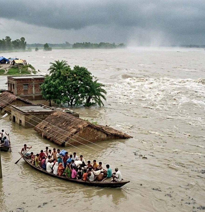 गंडक का तटबंध टूटने पर सरकार का बड़ा एक्शन, 7 इंजीनियरों पर गिरी गाज