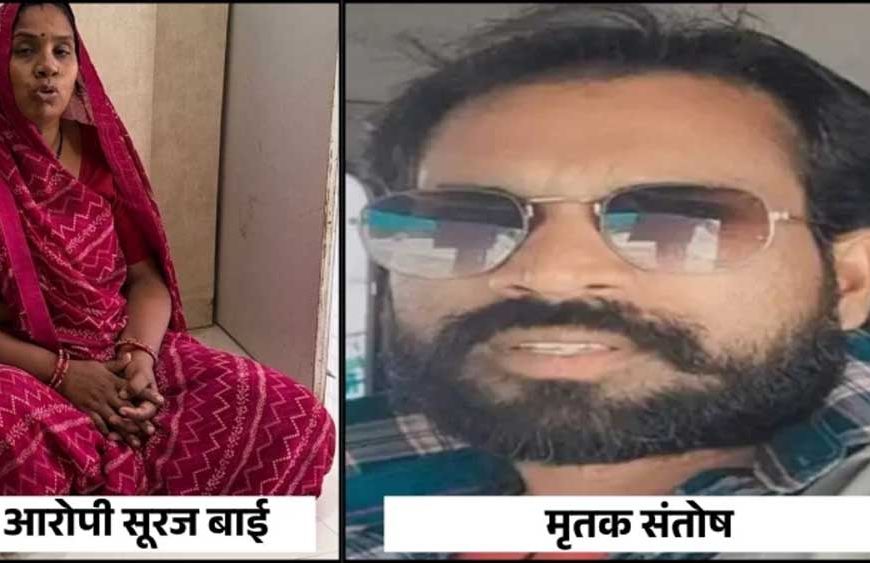 शराबी पति की रोज-रोज की मारपीट से तंग पत्नी ने की हत्या, हथौड़ी से वार के बाद दबाया गला