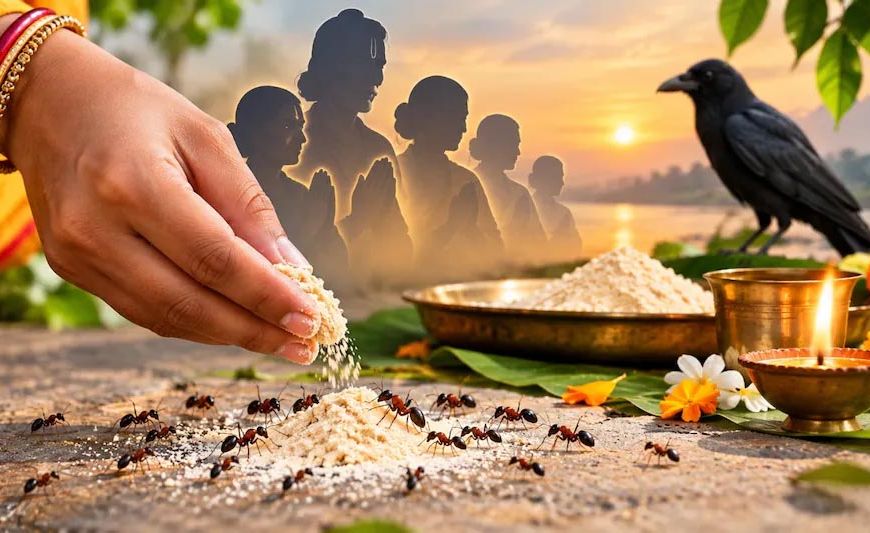 पितृ पक्ष में चीटियों को आटा-चीनी खिलाने से क्या होता है? जानें धार्मिक मान्यताओं से जुड़े रहस्य