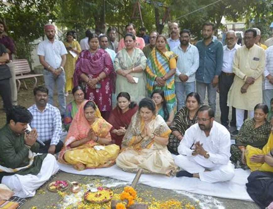 गोविंदपुरा क्षेत्र के वार्ड-60 में 42 लाख रुपये से अधिक के विकास कार्यों का हुआ भूमि-पूजन