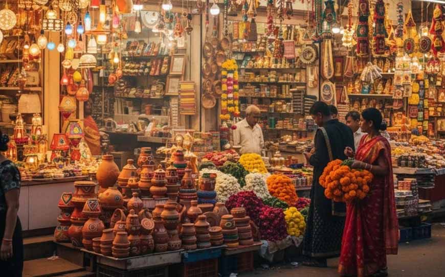 भोपाल में डेढ़ महीने तक चलेगा त्योहारी खरीदारी का दौर, गरबा-दशहरा और दिवाली के लिए बाजार तैयार