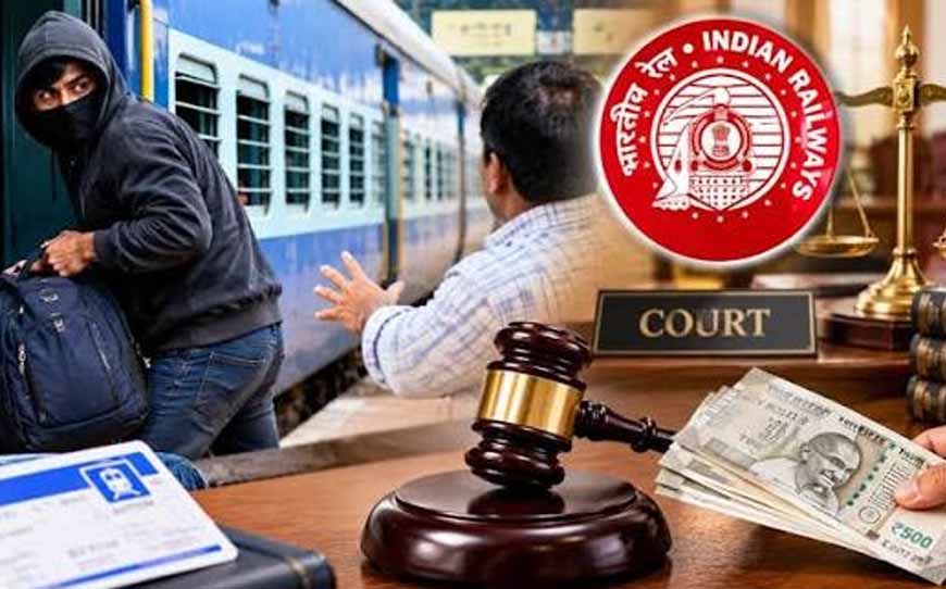 ट्रेन में यात्री का बैग चोरी होने पर रेलवे को झटका, अब देना होगा ₹1.45 लाख का मुआवजा
