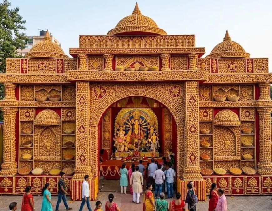 रांची में गोलगप्पे और चनाचूर से सजेगा दुर्गा पूजा पंडाल, 21 लाख रुपये में तैयार हो रही अनोखी थीम