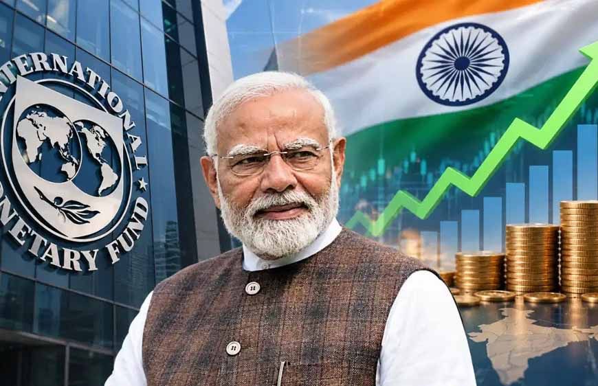 वैश्विक मंदी और युद्ध के बीच भारत की अर्थव्यवस्था चमकी, IMF ने GDP ग्रोथ का अनुमान बढ़ाकर 7% किया