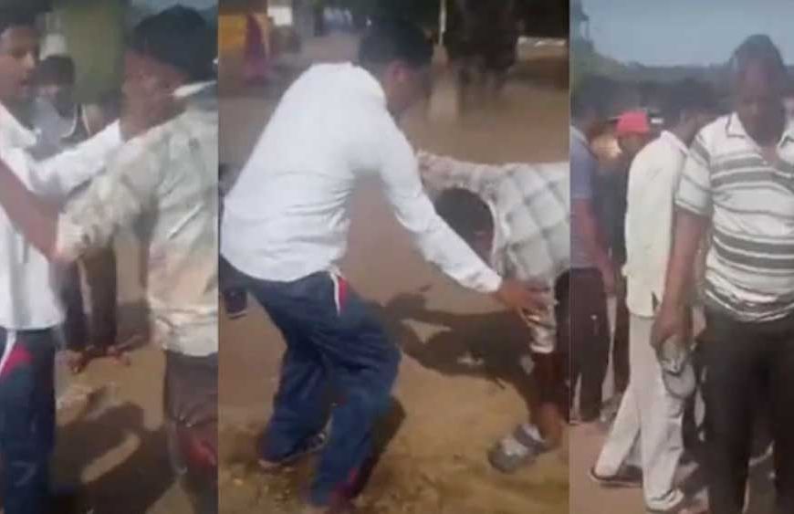 कटनी में सरपंच की दबंगई! ग्रामीण को चप्पलों से पीटा, गाली-गलौज का वीडियो वायरल