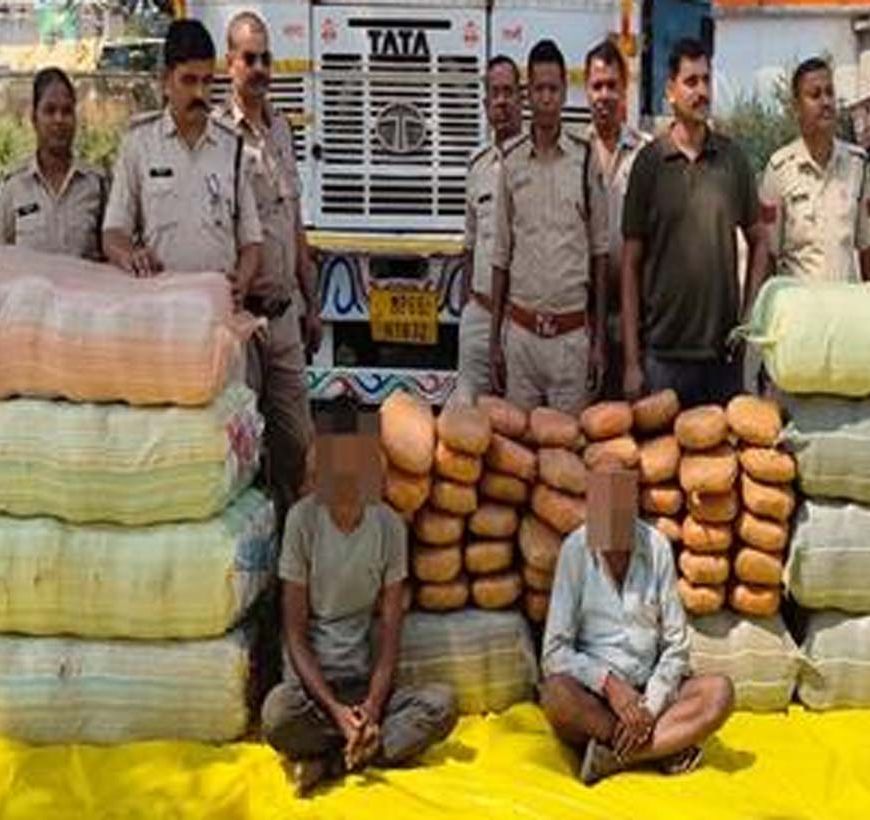 मध्यप्रदेश पुलिस की अवैध मादक पदार्थ के विरुद्ध बड़ी कार्रवाई