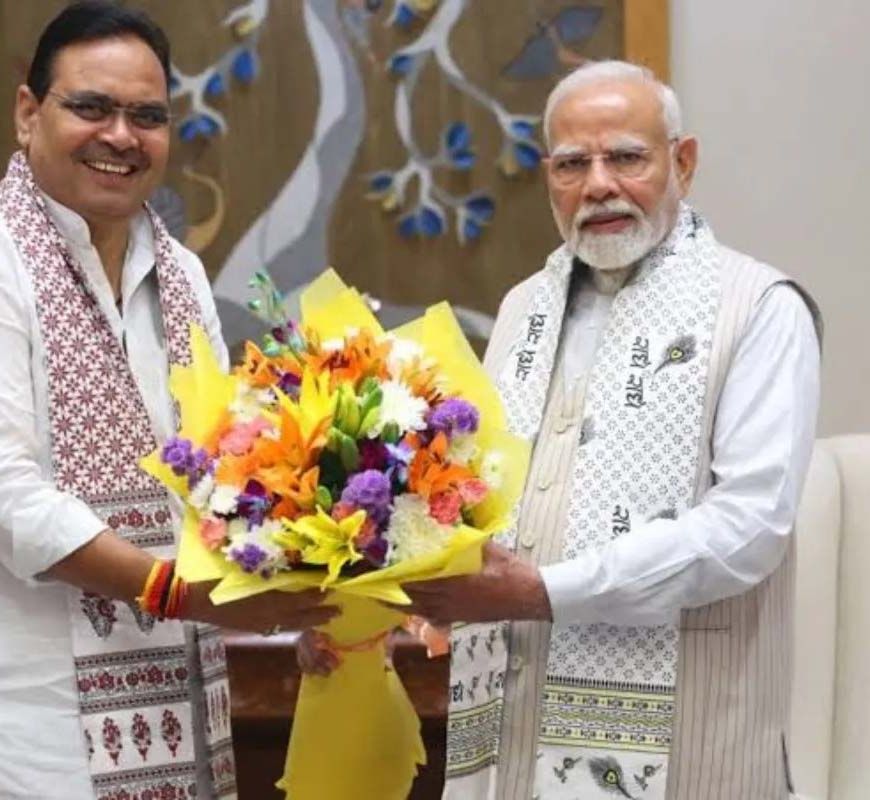 मुख्यमंत्री भजनलाल शर्मा ने PM मोदी से की मुलाकात, कैबिनेट में अभिनंदन प्रस्ताव पारित होने के बाद बढ़ी चर्चा