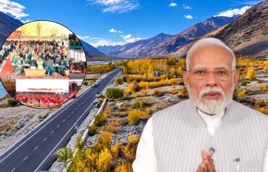 लद्दाख को ₹3,350 करोड़ की सौगात, PM मोदी ने शुरू कीं 5 बड़ी विकास परियोजनाएं