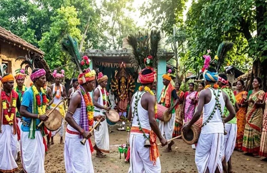झारखंड में अनोखे अंदाज में मनाया जाता है दासाय पर्व, दुर्गा पूजा पर आदिवासी देते हैं भाईचारे का संदेश
