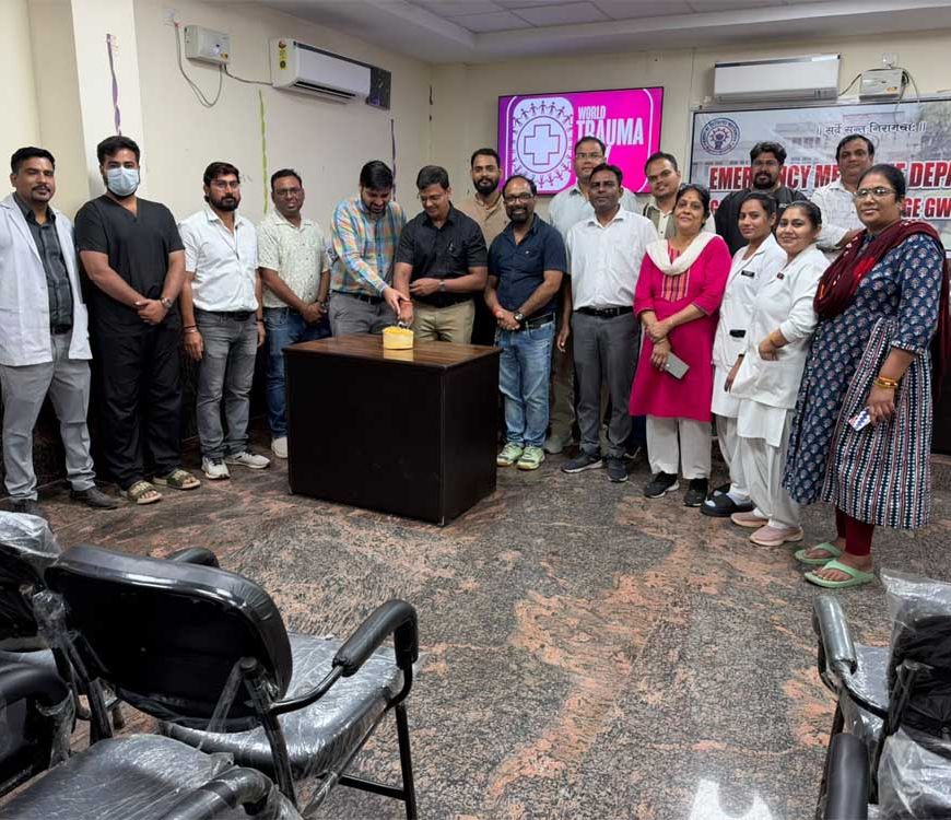 जयारोग्य अस्पताल में मनाया गया वर्ल्ड ट्रॉमा डे, डॉ. जितेंद्र अग्रवाल बोले- ट्रॉमा में शुरुआती समय बेहद महत्वपूर्ण