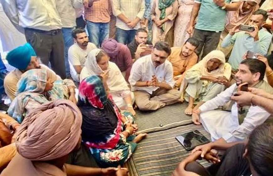 संगरूर हादसा: पीड़ित परिवारों से मिले मंत्री हरपाल चीमा