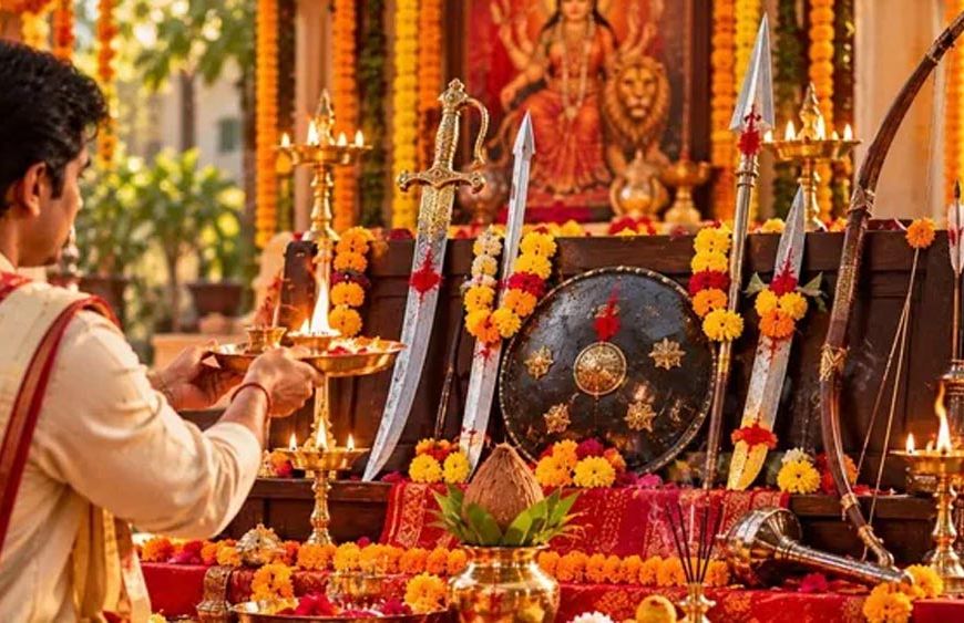 दशहरा 2026: आज 20 अक्टूबर को शस्त्र पूजा का शुभ मुहूर्त, जानें घर पर पूजा करने की सही विधि