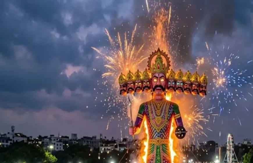 इंदौर में 121 और भोपाल में 105 फीट ऊंचा रावण जलेगा, उज्जैन में फूलों की वर्षा