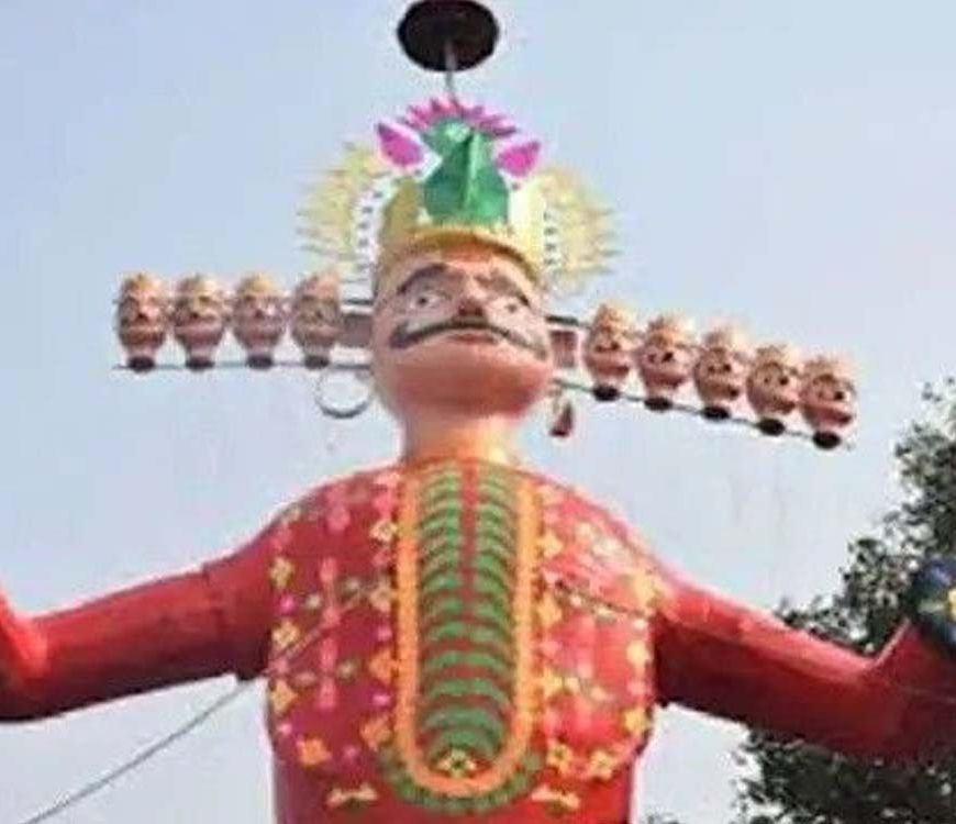 बिलासपुर में जलेगा 80 फीट का रावण, साइंस कॉलेज मैदान में दशहरे की तैयारी