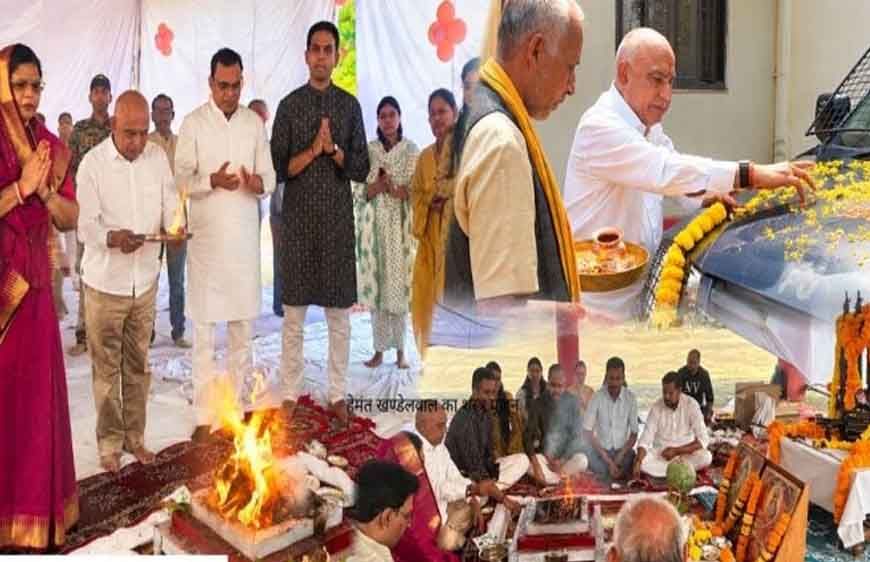 बैतूल में BJP प्रदेश अध्यक्ष हेमंत खण्डेलवाल ने किया शस्त्र पूजन, बताया परंपरा का महत्व