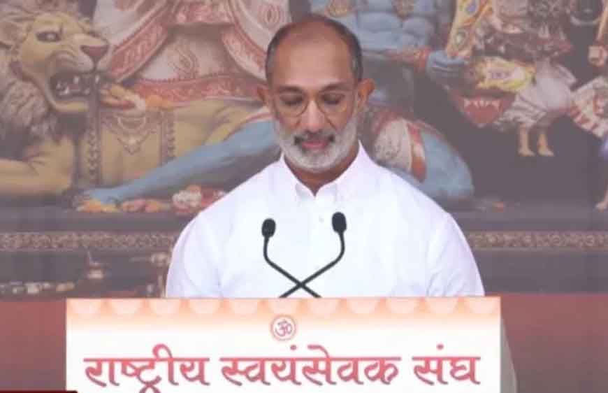 RSS को हिंदुत्व की बढ़ती धमक का श्रेय, विजयादशमी उत्सव में बोले संजय गुप्त