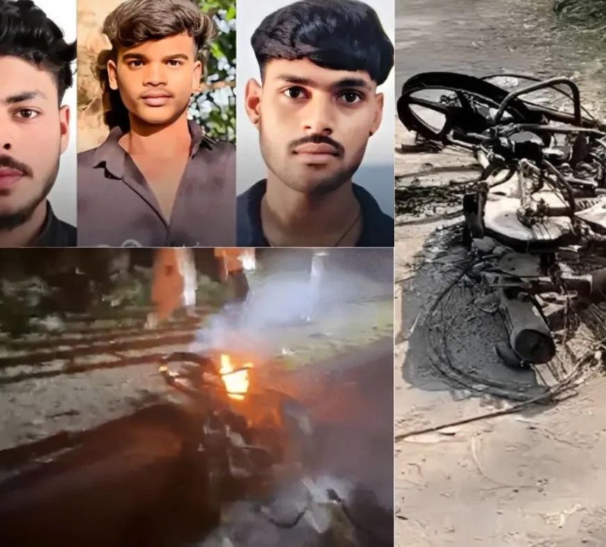 राजस्थान में भीषण सड़क हादसा, दो बाइकों की टक्कर के बाद लगी आग; 3 युवकों की मौत