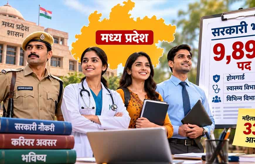 MP में 9,898 सरकारी पदों पर भर्ती का मौका, नवंबर में जारी होगा शेड्यूल