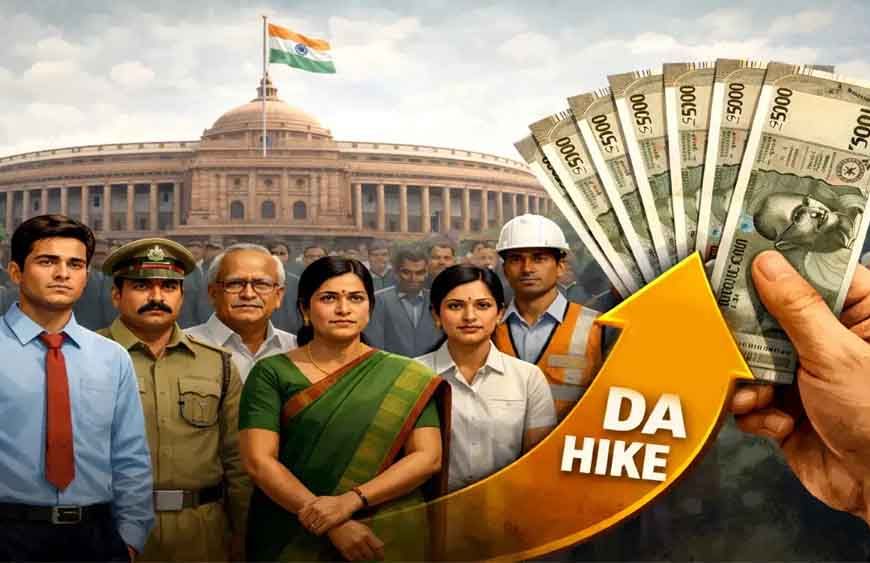 DA Hike 2026: केंद्रीय कर्मचारियों को मिल सकता है दिवाली गिफ्ट, महंगाई भत्ते में 3% बढ़ोतरी संभव