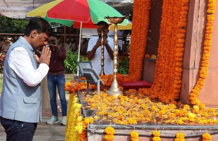 छत्तीसगढ़ में शांति और सुरक्षा के लिए वीर जवानों का बलिदान अविस्मरणीय-वन मंत्री केदार कश्यप