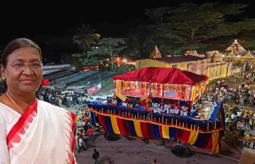 राष्ट्रपति द्रौपदी मुर्मु ने माँ दंतेश्वरी की पूजा-अर्चना कर देशवासियों की सुख-समृद्धि और खुशहाली की कामना की