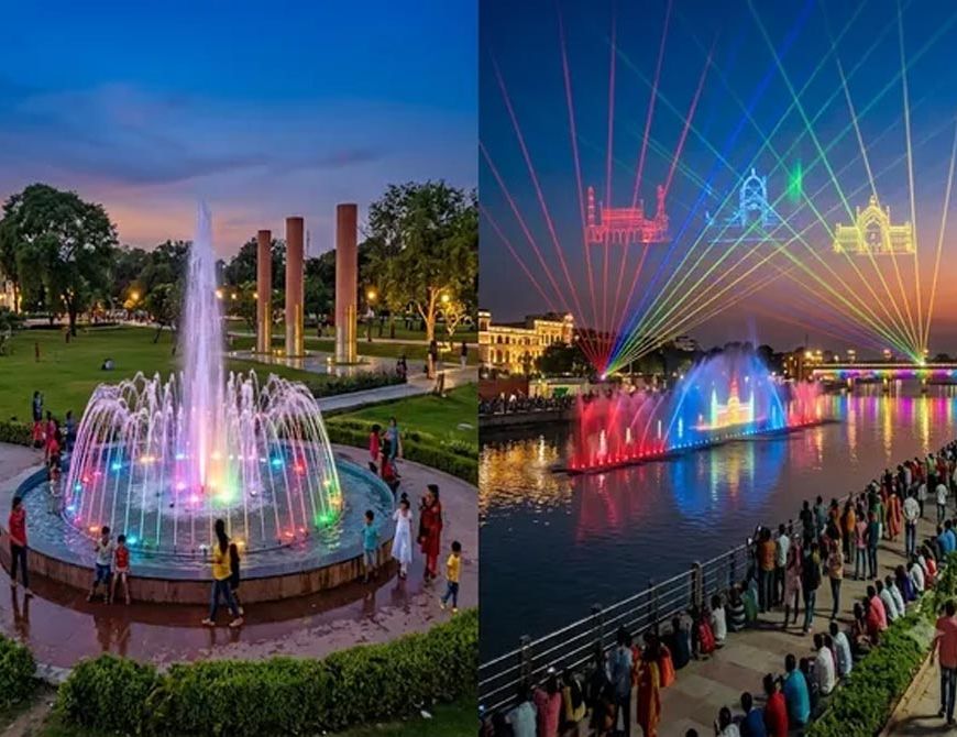 लखनऊ के लोहिया पार्क में दिसंबर तक शुरू होगा म्यूजिकल फाउंटेन, बच्चों के लिए बनेंगे खास झूले