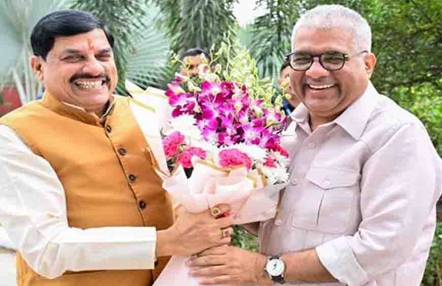 मुख्यमंत्री डॉ. यादव ने केंद्रीय मंत्री यादव से की सौजन्य भेंट