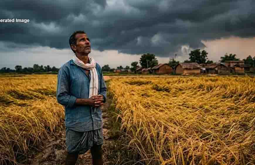 छत्तीसगढ़ में चक्रवाती तूफान का अलर्ट, बारिश से 1 करोड़ एकड़ में खड़ी धान की फसल पर संकट