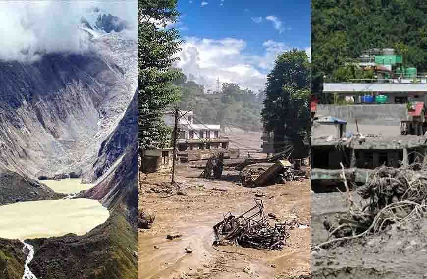 भूटान की ग्लेशियर झील फटने का 5 साल पहले मिला था अलर्ट, बंगाल तक बाढ़ का खतरा