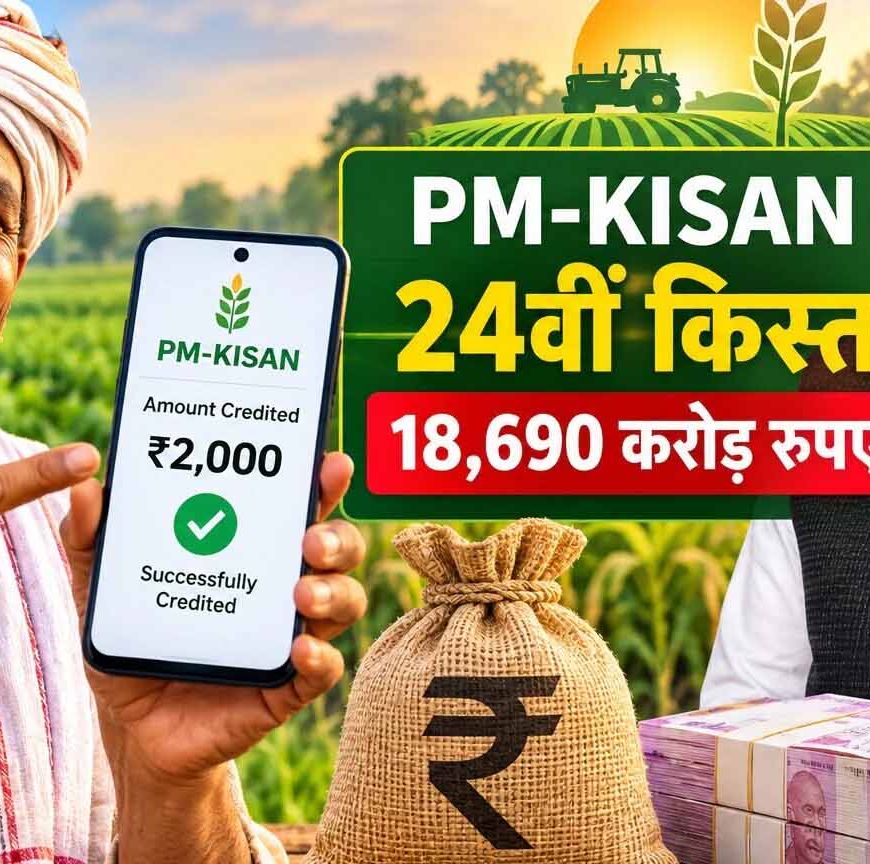 PM किसान की 24वीं किस्त जारी, 9 करोड़ से ज्यादा किसानों के खाते में पहुंचे 18,690 करोड़ रुपये