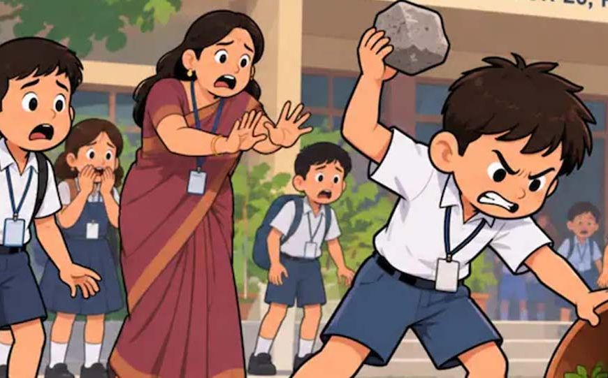 हरियाणा में तीसरी कक्षा के छात्र की हिंसक हरकत, बच्ची पर ईंट से 12 बार किया हमला